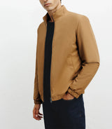 Blouson col chemise camel
