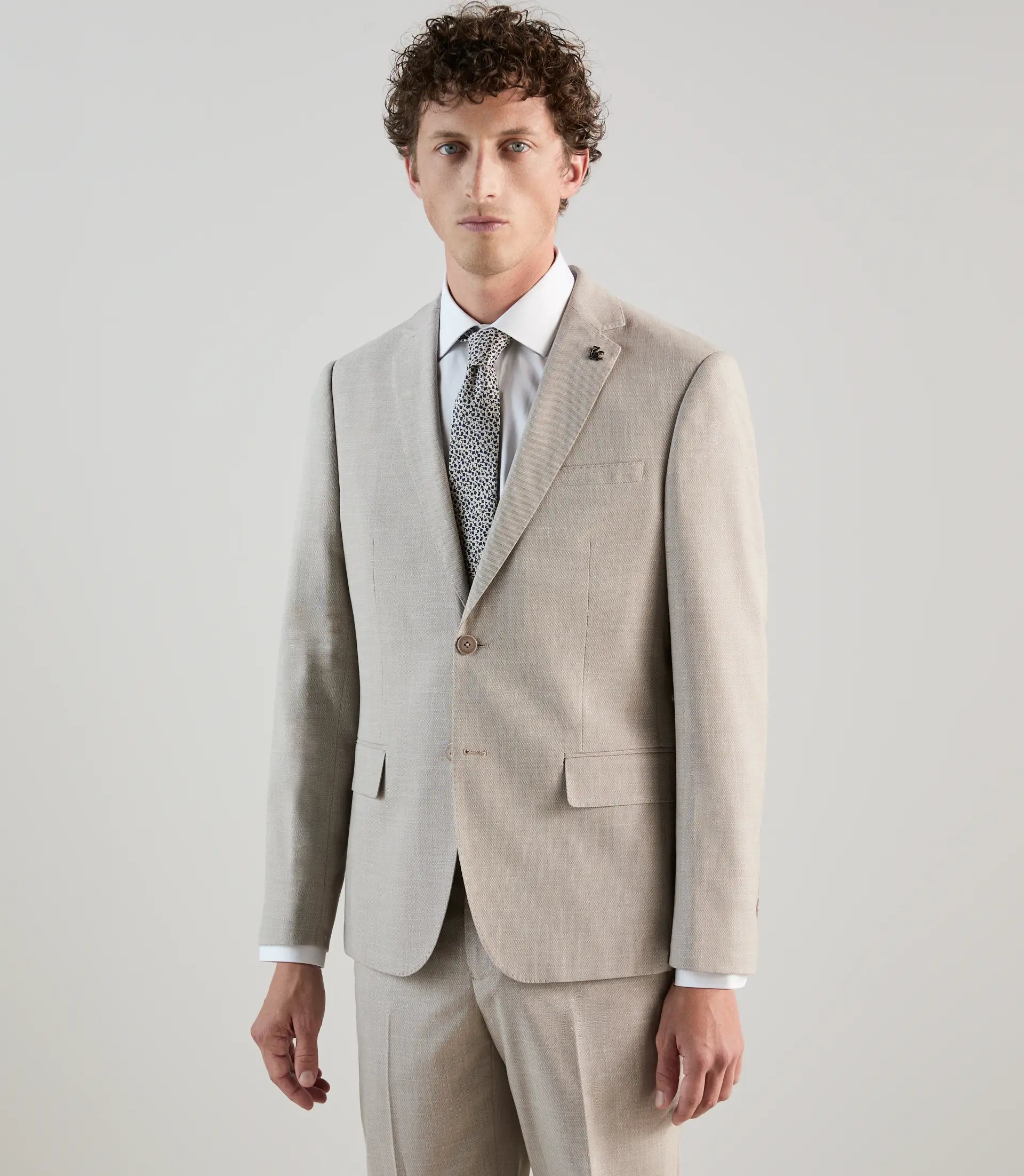 Costume 2 boutons beige - IZAC