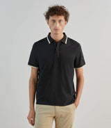 Polo zippé noir - IZAC