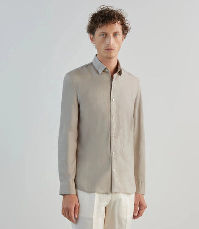 Chemise 100% lin sable - IZAC