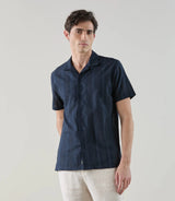 Chemise brodée marine - IZAC