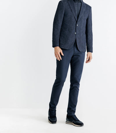 Veste casual en maille marine - IZAC