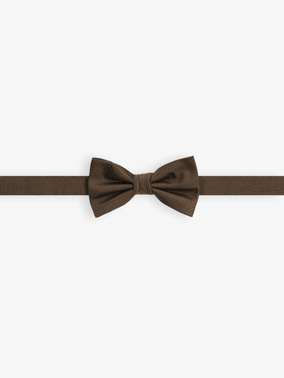 Nœud papillon fantaisie marron