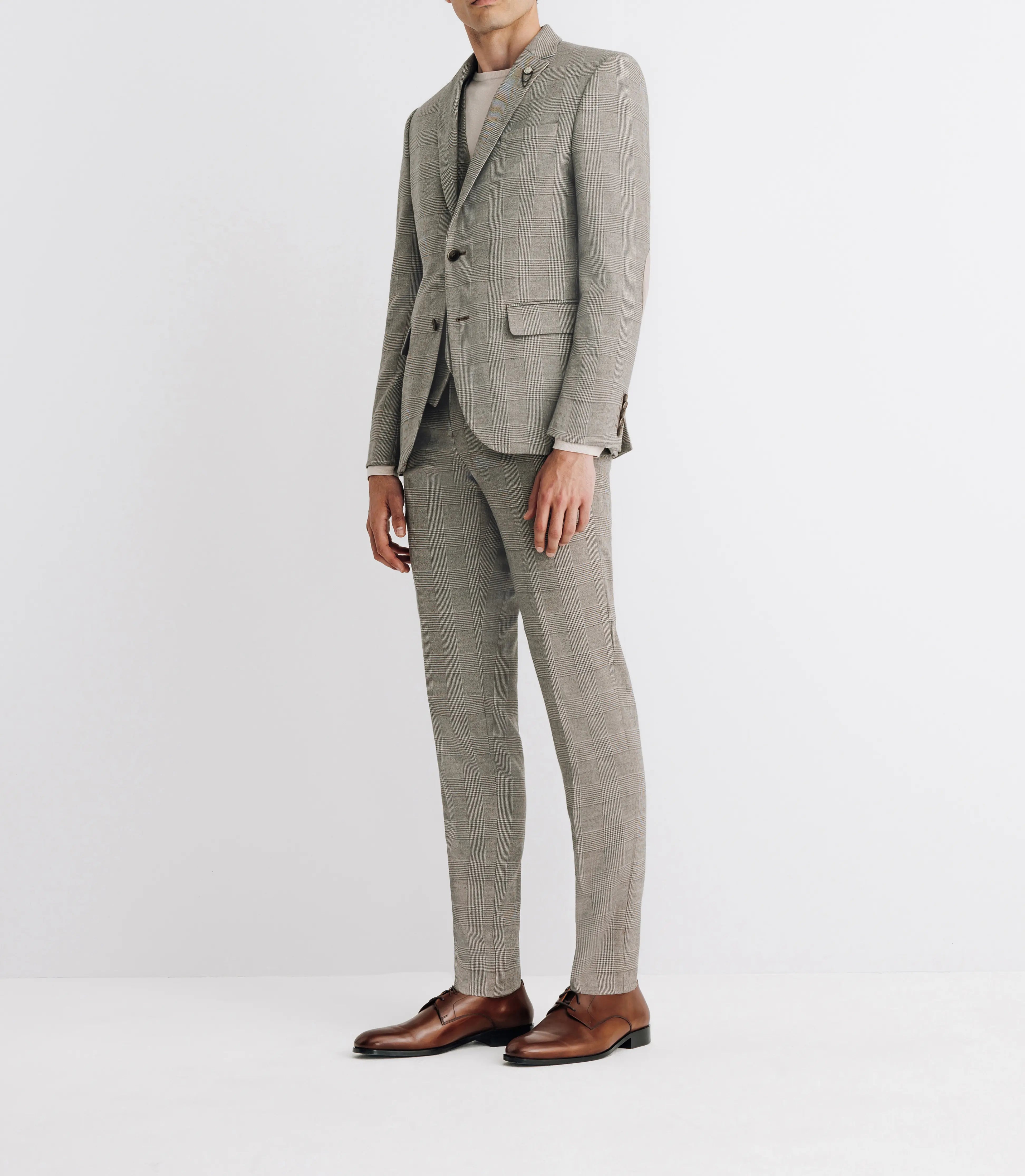 Veste ville séparable à carreaux beige - IZAC