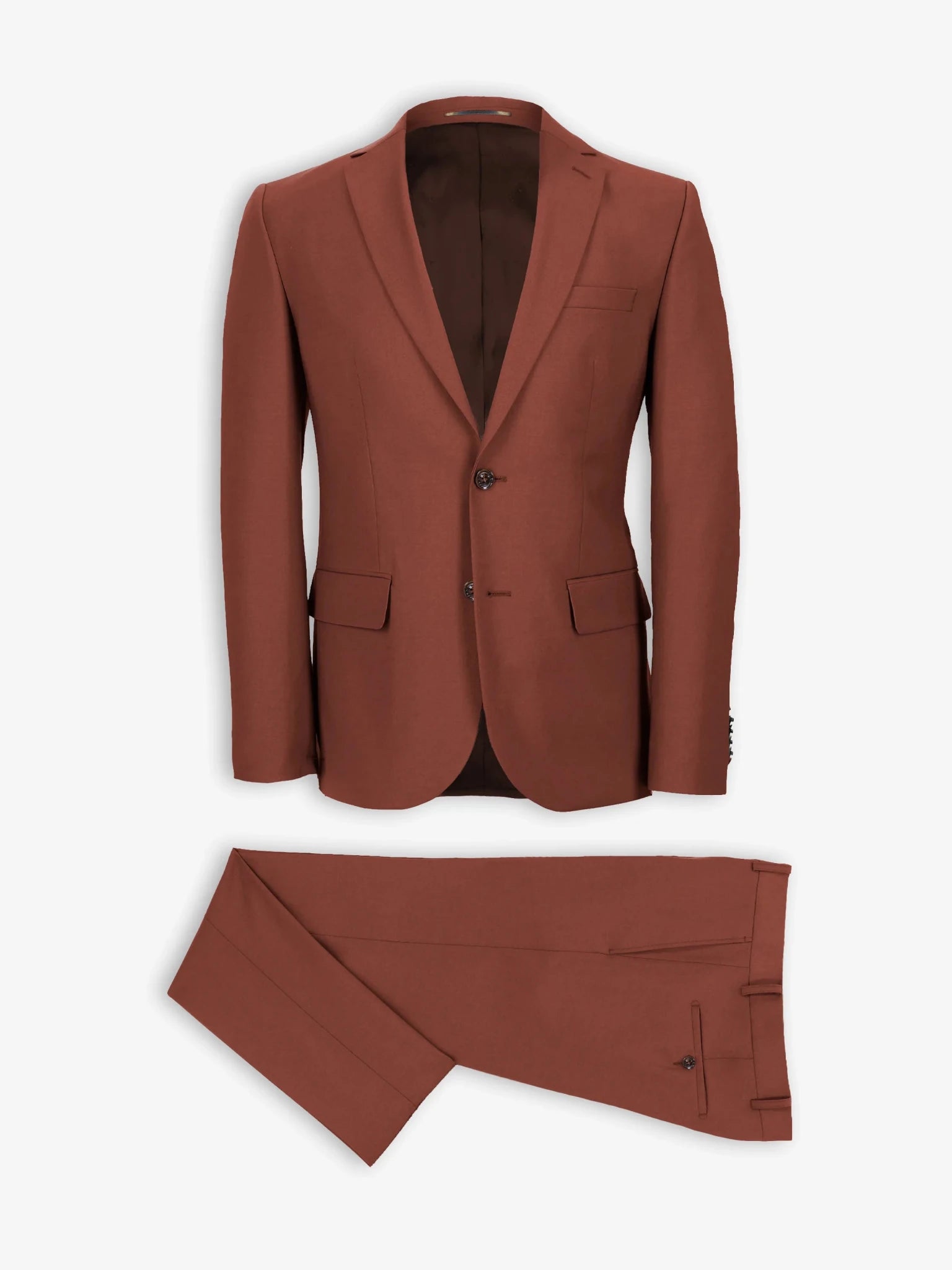 Costume 2 boutons terracotta - IZAC