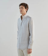 Chemise 100% lin grise