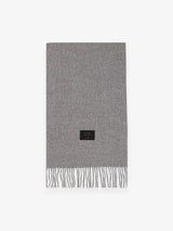Écharpe unie gris chiné