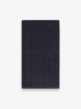 Navy patterned scarf