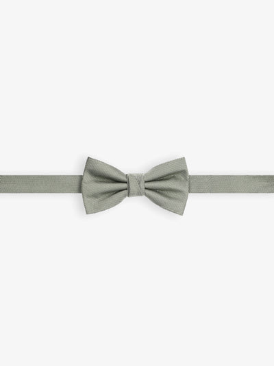Plain light khaki bow tie