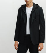 Veste en maille avec parmenture noire