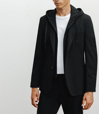 Veste en maille avec parmenture noire