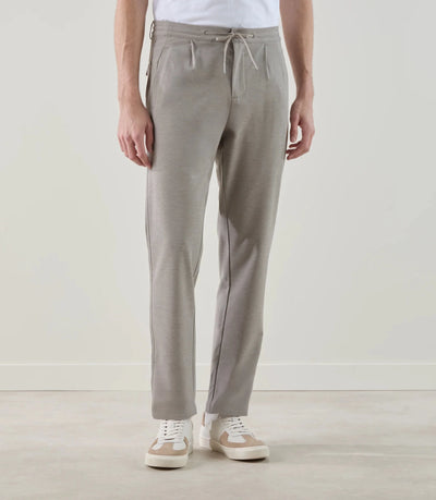 Pantalon casual en maille beige - IZAC