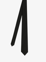 Plain black tie
