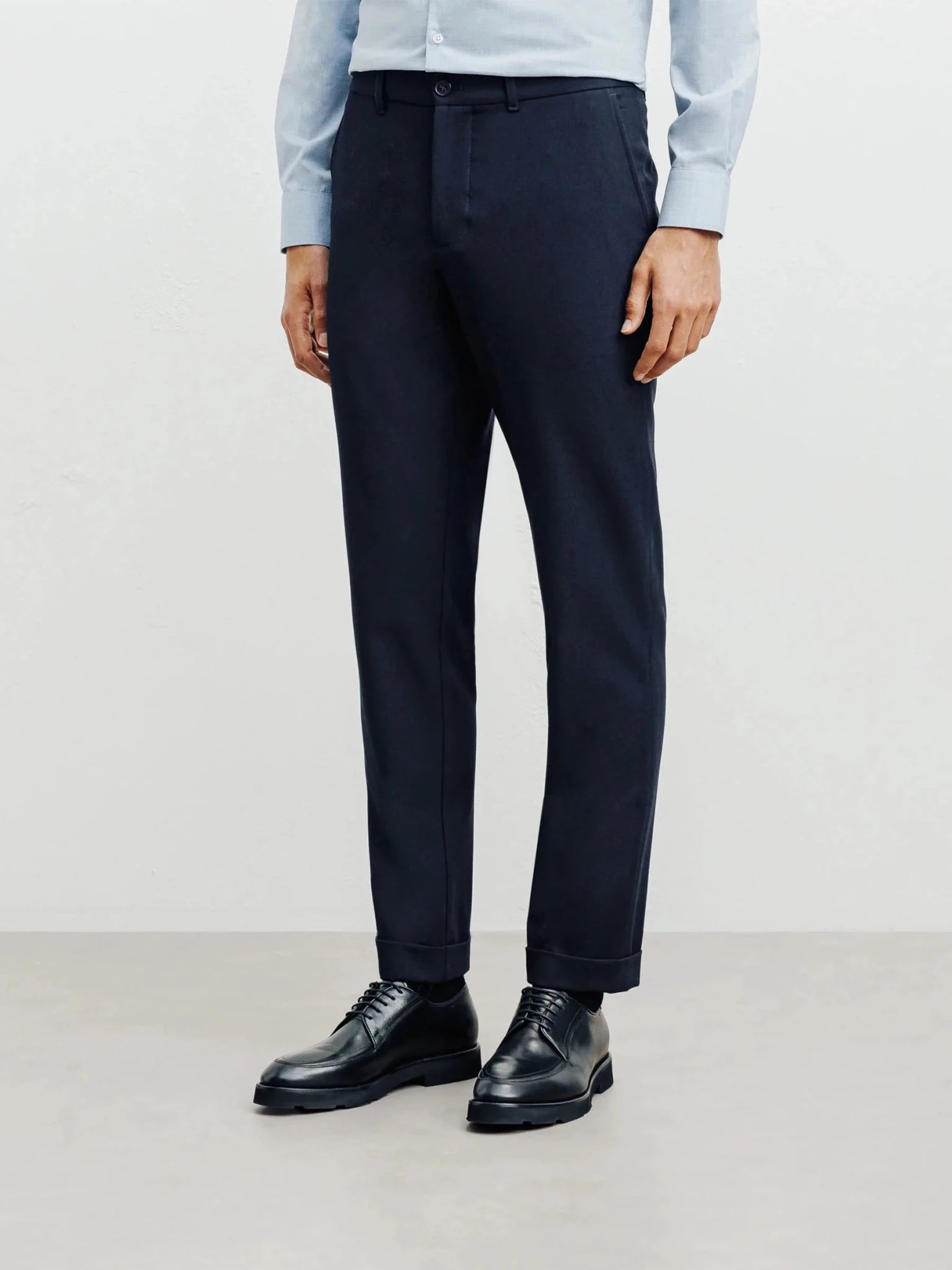 PANTALON FLANELLE MARINE