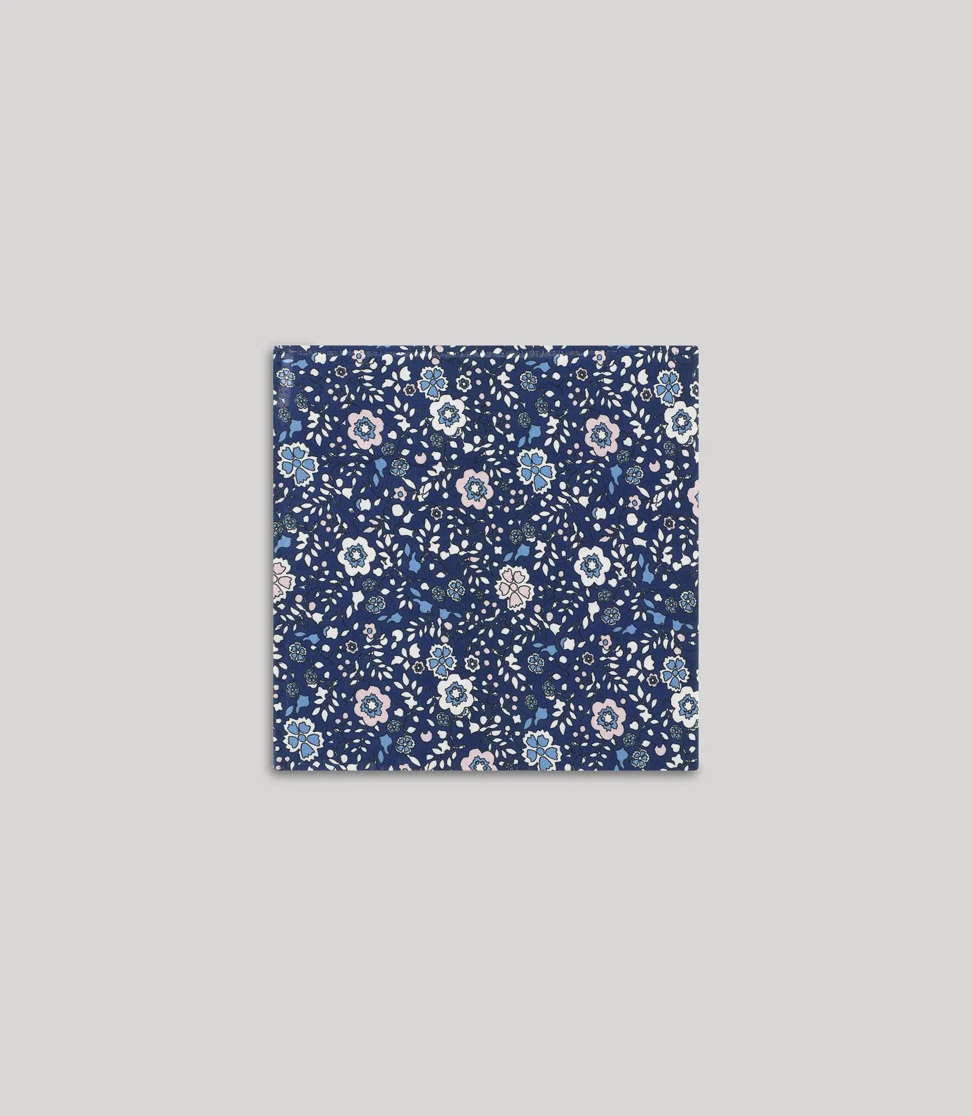 Pochette à fleurs bleue - IZAC