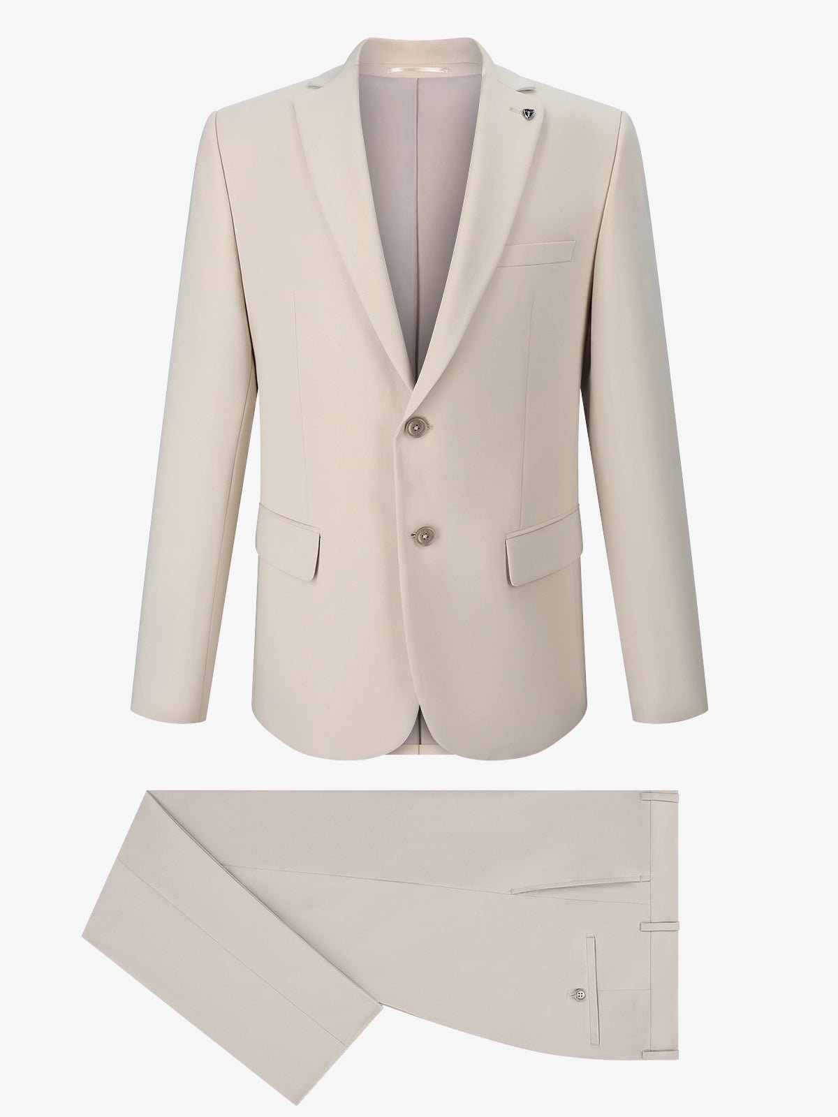 Costume 3 pièces de cérémonie beige - IZAC