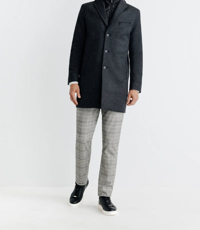Manteau ville parementure gris - IZAC