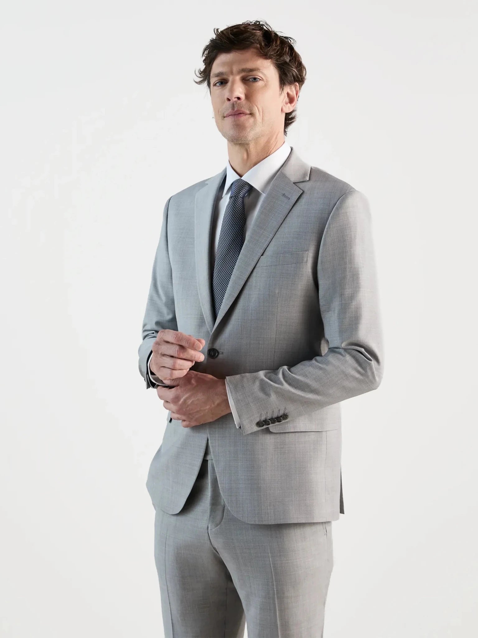 Costume 2 boutons gris
