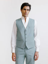Light green majority wool vest