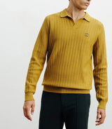 Yellow polo-neck sweater