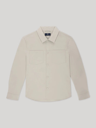Surchemise matière technique beige - IZAC