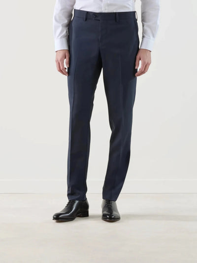 Pantalon ville 100% laine bleu marine - IZAC