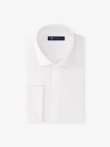 Chemise en satin de coton blanche - IZAC