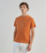 T-shirt à manches courtes orange - IZAC