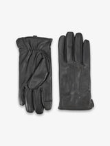 Gants en cuir noir