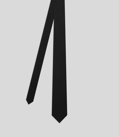 Plain black tie