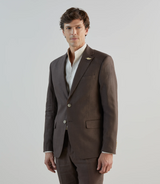 Veste ville 100% lin marron