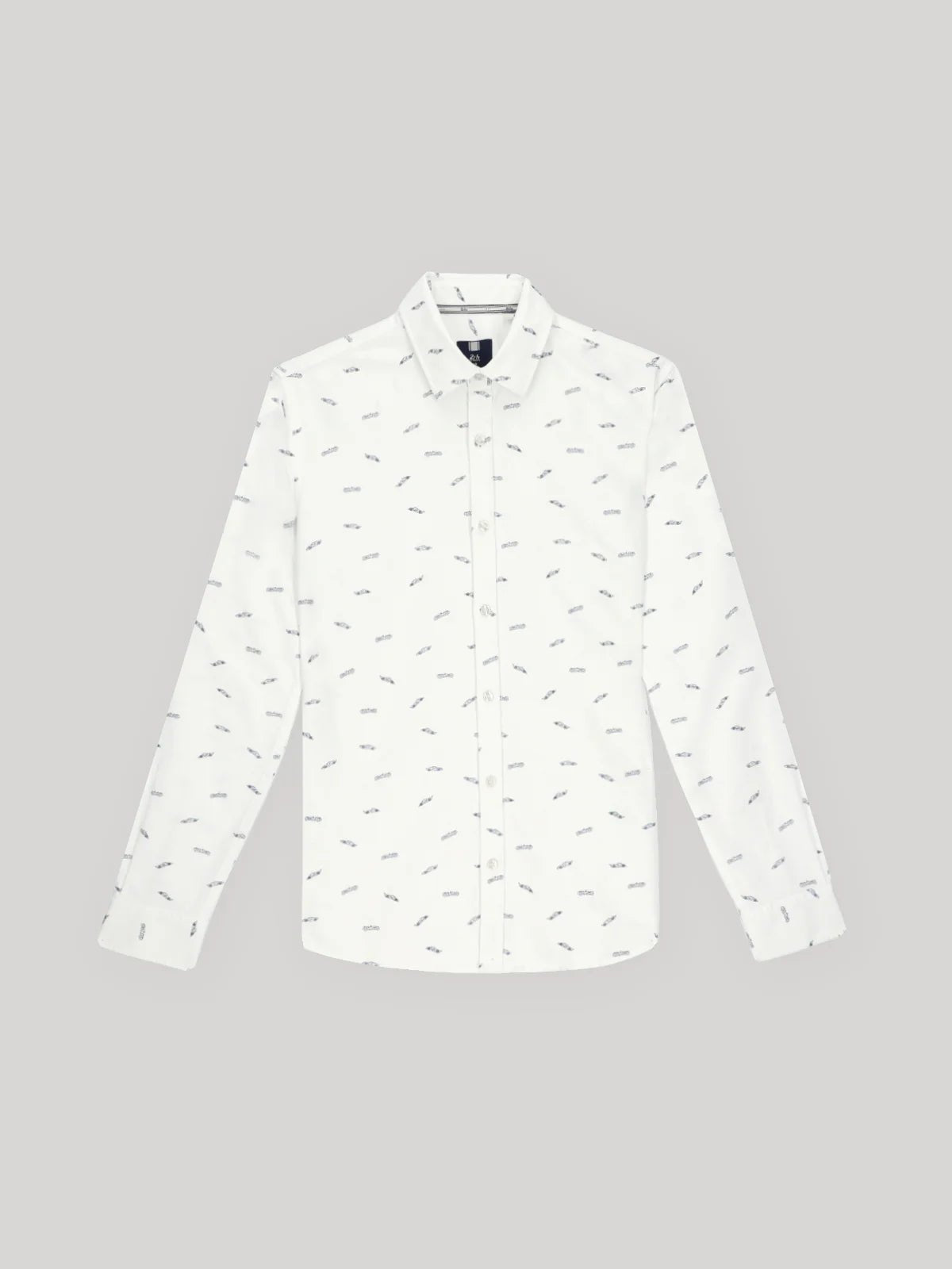 Chemise casual blanche 24h Le Mans - IZAC