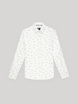 Chemise casual blanche 24h Le Mans - IZAC
