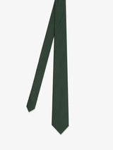 Cravate unie vert foncé