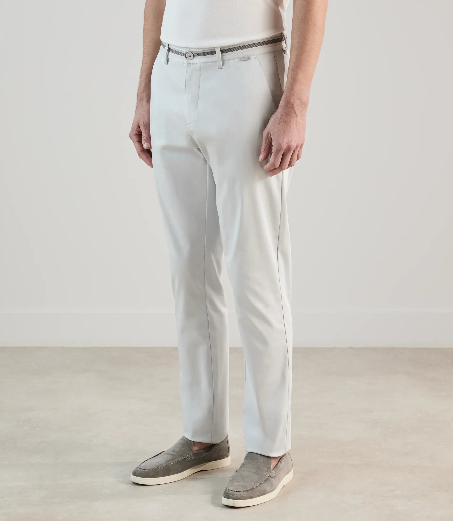 Pantalon chino gris perle - IZAC