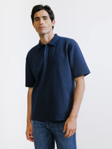 Polo oversize marine
