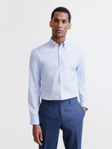 Chemise col américain ciel