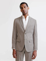 Beige 2-button suit