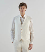 Gilet ville 100% lin écru - IZAC