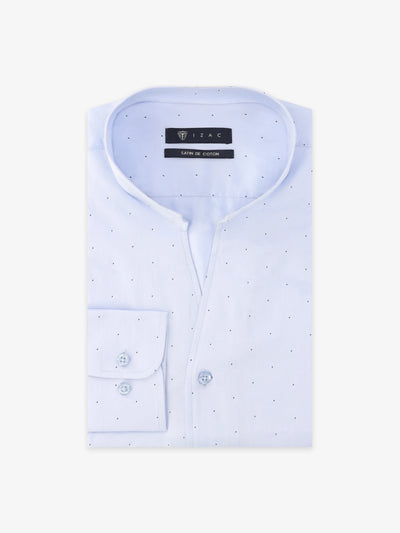 Chemise col philosophe ciel