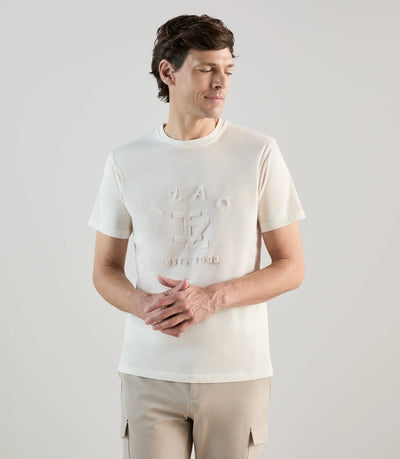 T-shirt à manches courtes écru - IZAC