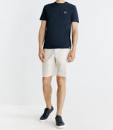 T-shirt avec broderie marine - IZAC