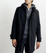 Lightweight black parka
