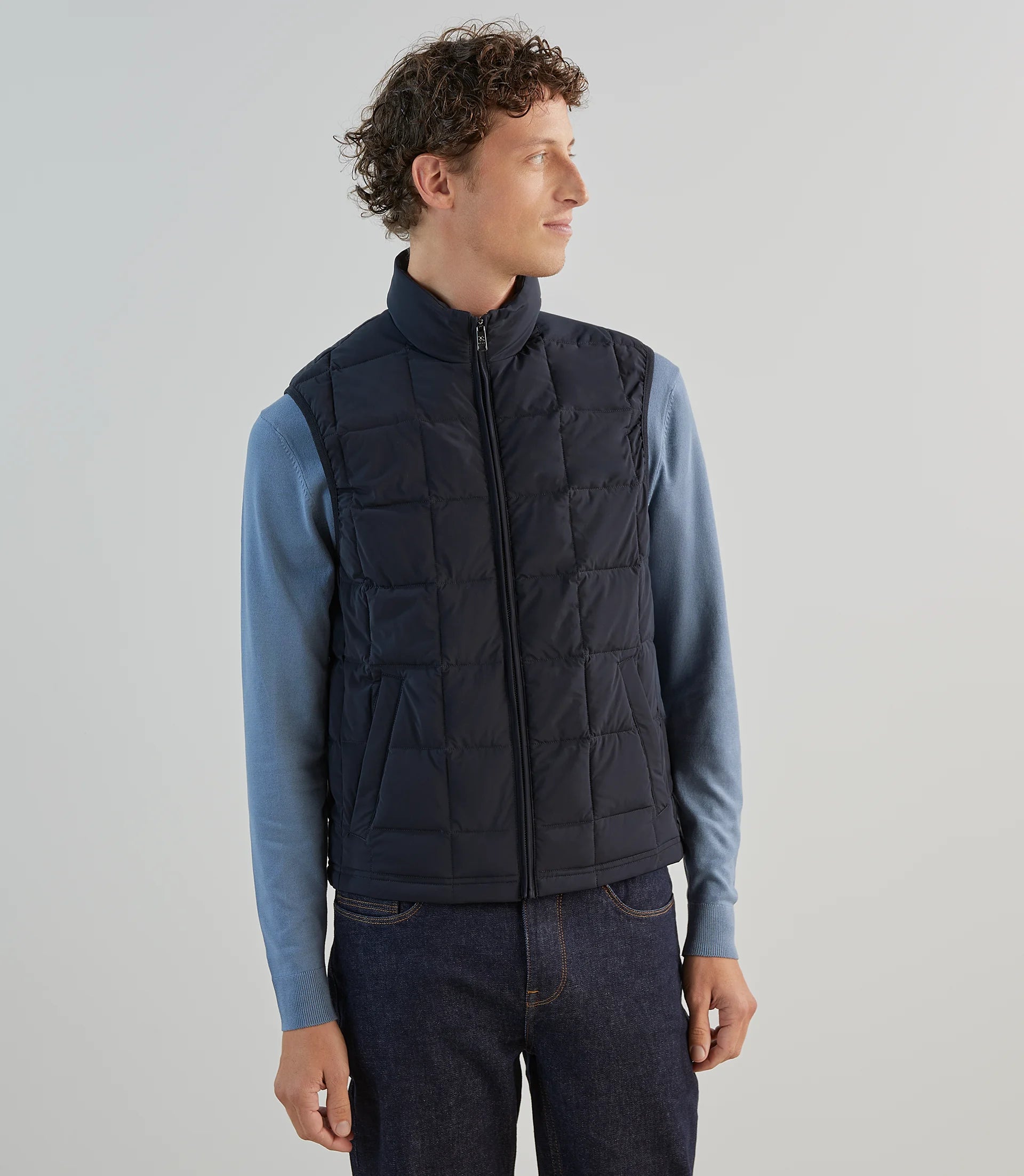 Doudoune sans manches marine - IZAC