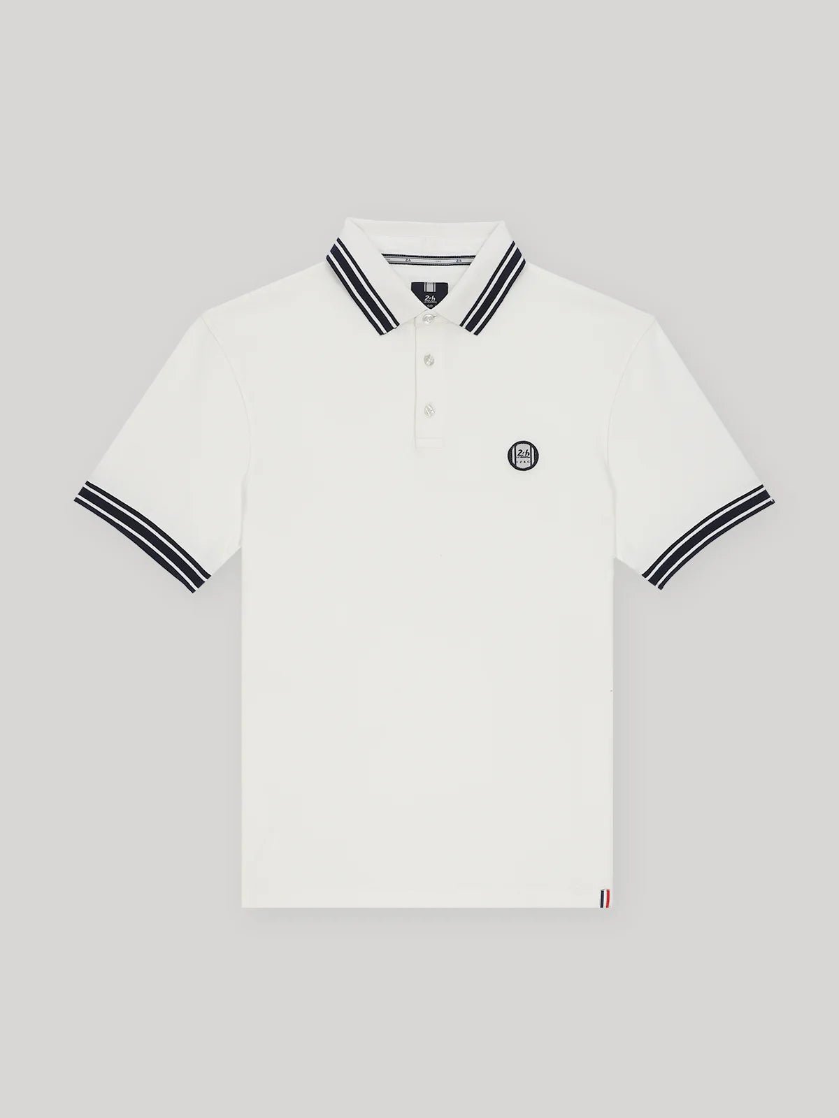 Polo piqué boutonné blanc 24h Le Mans - IZAC
