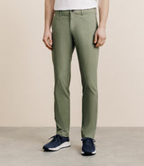 Khaki stretch cotton pants