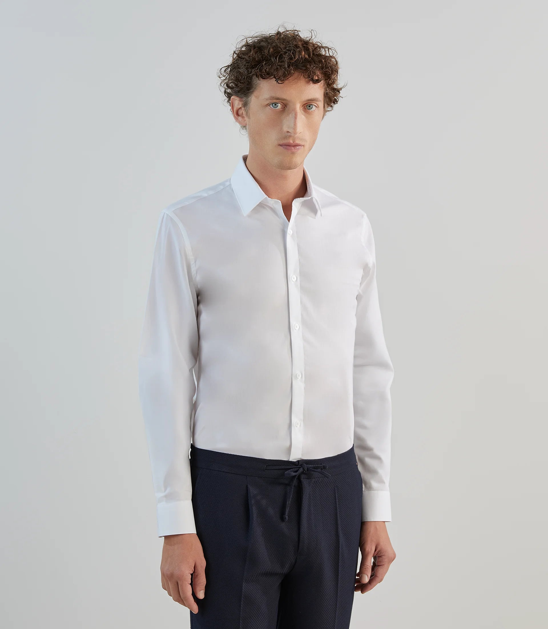 Chemise ville avec coudières blanche - IZAC