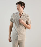 Chemise unie beige - IZAC