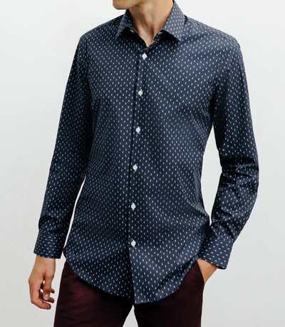 Navy printed city shirt