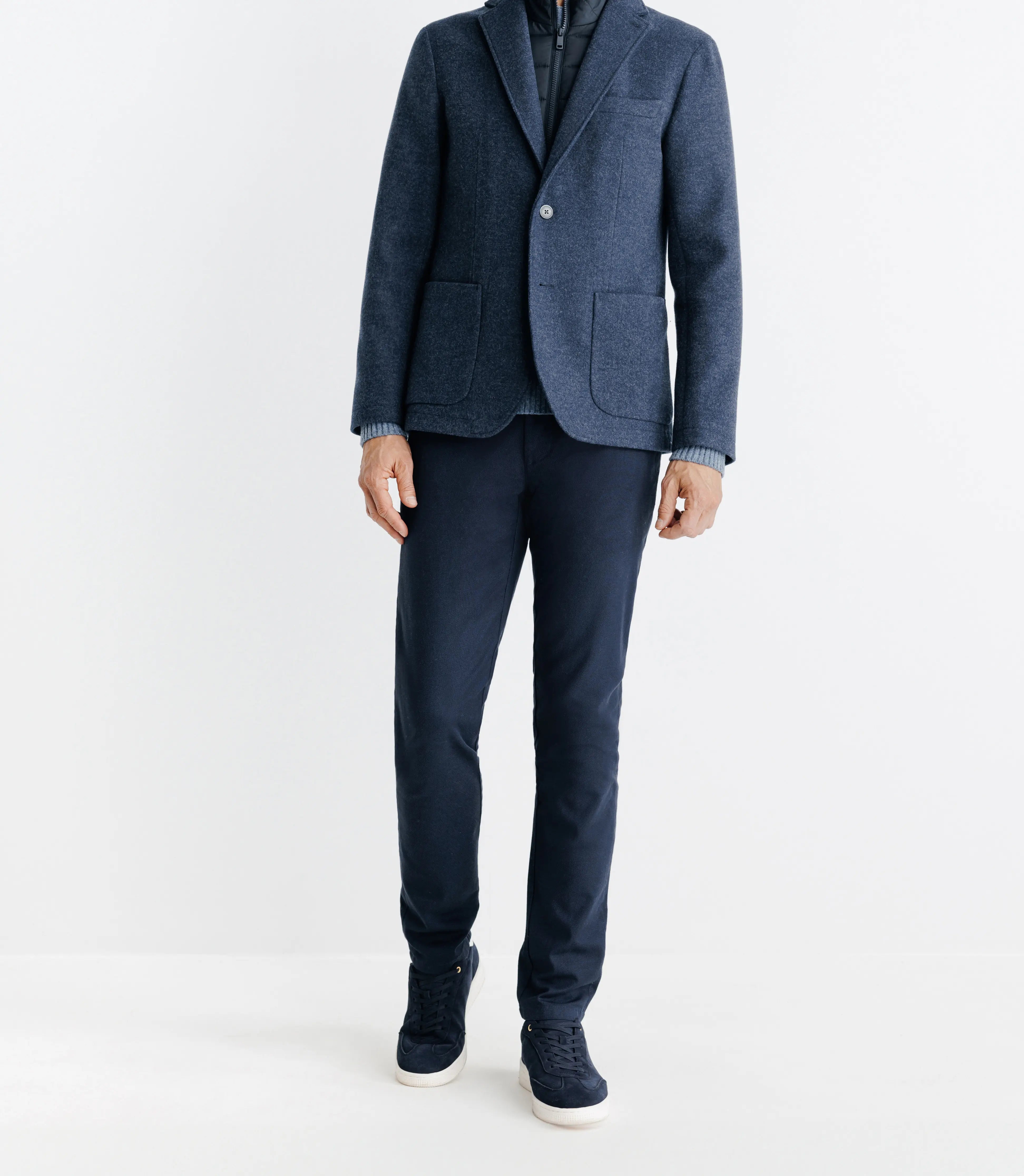 Veste avec parementure amovible denim - IZAC